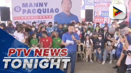Senator Pacquiao campaigns in Rizal
