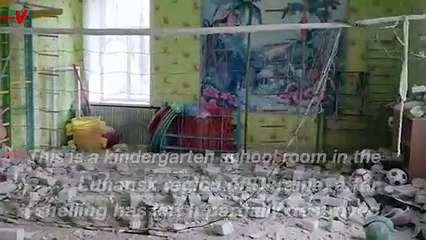 Russian-Backed Artillery Strike Hits Ukrainian Kindergarten