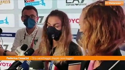 Le azzurre del canottaggio dedicano l’oro a Filippo Mondelli