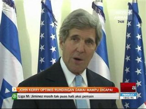 John Kerry optimis rundingan damai mampu dicapai