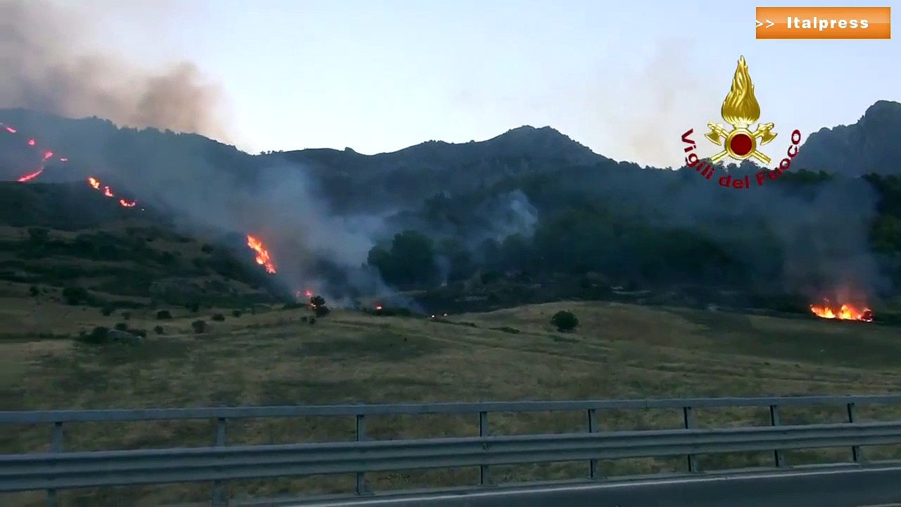 Incendi nel palermitano, dall'alba in azione me...