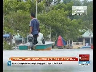 Penjawat awam mangsa banjir boleh buat tuntutan