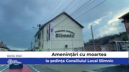 Știrile zilei sunt despre - Amenințări cu moartea la ședința Consiliului Local Slimnic,  Parcarea supraetajată din Hipodrom este gata şi Eugen Iordănescu rămâne sub control judiciar