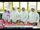 Gelagat pasangan kembar hari pertama sekolah