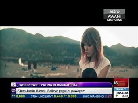 Taylor Swift selebriti paling murah hati