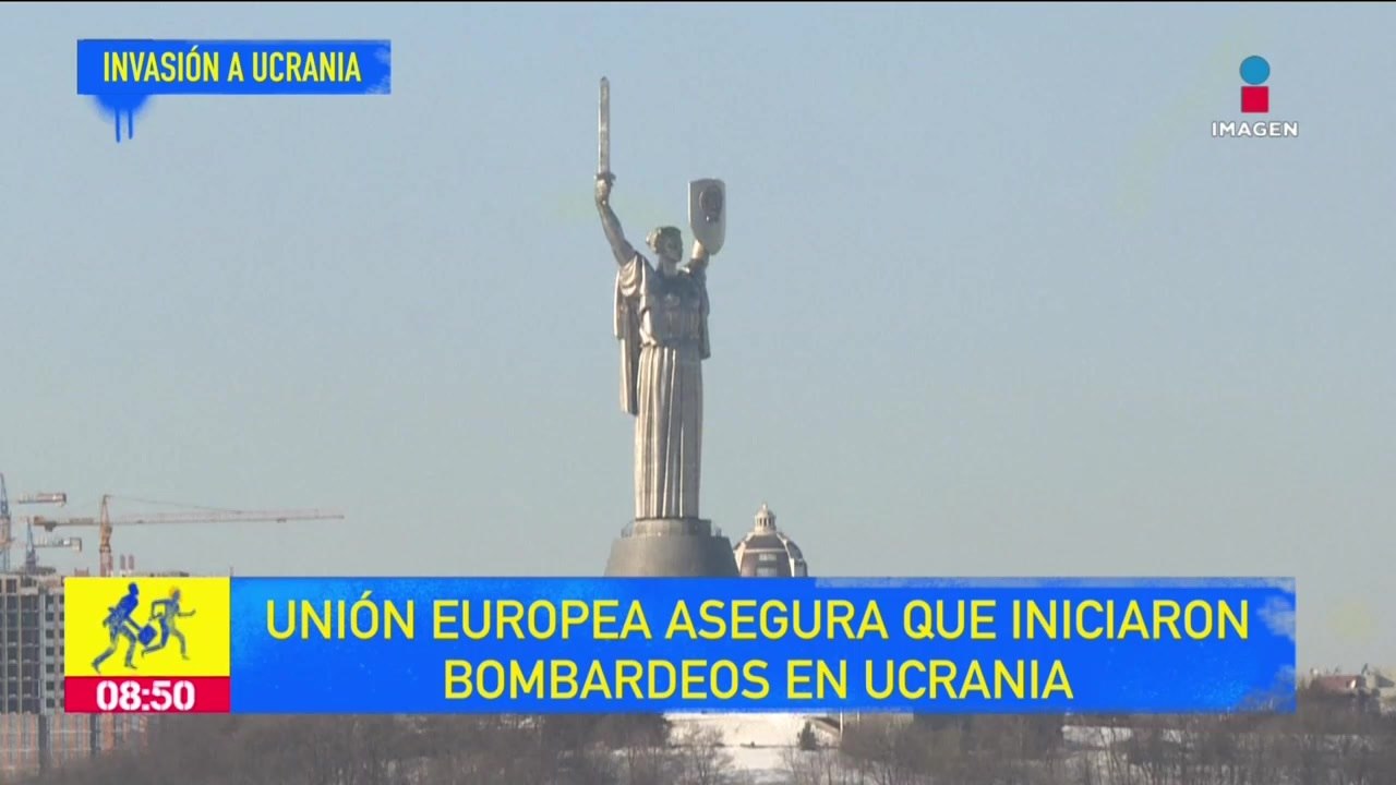 Iniciaron bombardeos en Ucrania: Unión Europea