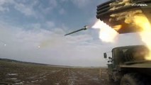 شاهد: إطلاق صواريخ غراد خلال مناورات روسية بيلاروسية