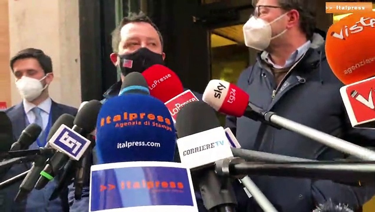 Salvini "Draghi scelga tra Grillo e la Lega"