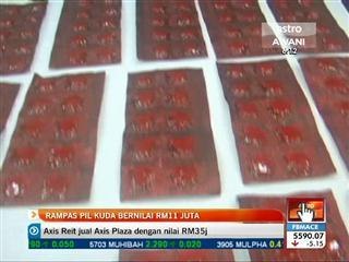 Rampas pil kuda bernilai RM11 juta