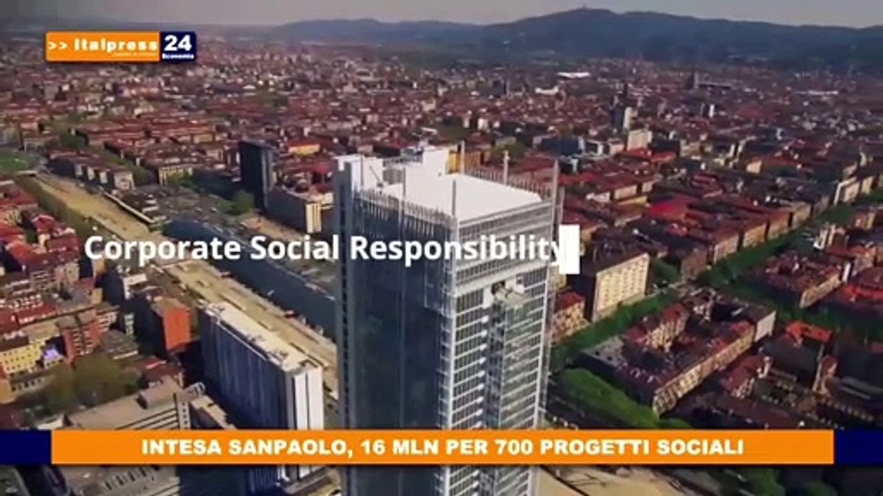 Intesa Sanpaolo dona 16 mln per 700 progetti sociali