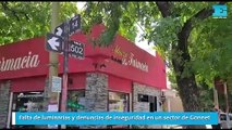 Falta de luminarias y denuncias de inseguridad en un sector de Gonnet