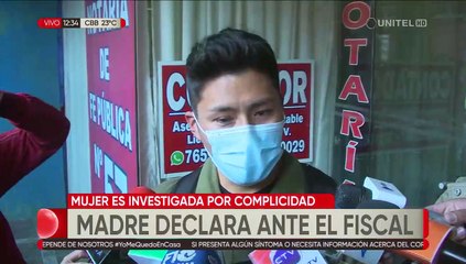 Madre de hombre que arrojó a su bebé presta su declaración, es acusada por complicidad