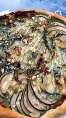 Tarte fine roquefort poire