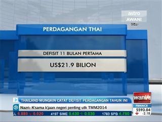 Thailand mungkin catat defisit perdagangan tahun ini
