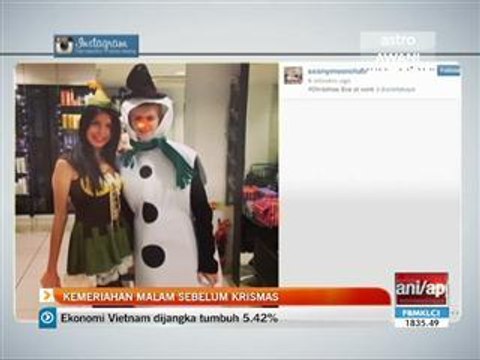 Kemeriahan malam sebelum Krismas