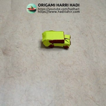 【折り紙ストップモーションアニメ】自動車工場 [Origami Stop Motion Animation] Car Factory