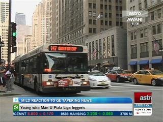 Mild reaction to QE tapering news