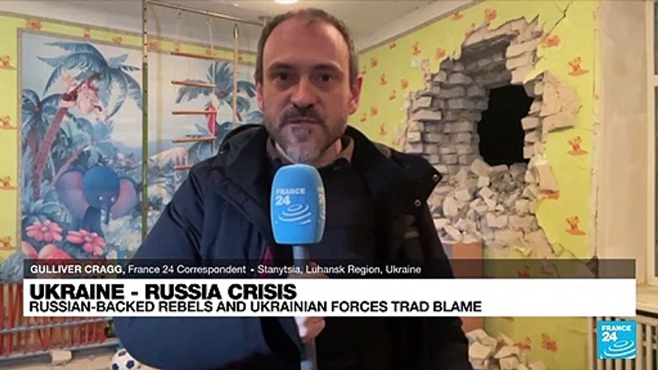 'The Ukrainian armed forces were keen to bring journalists here to this kindergarten'