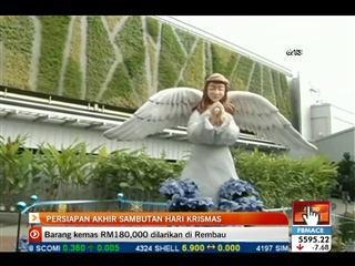 Persiapan akhir sambutan Hari Krismas