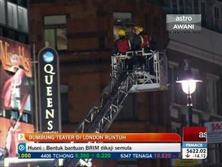 Bumbung teater di London runtuh