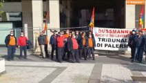 Palermo, protesta lavoratori per nuovo appalto pulizia Tribunale