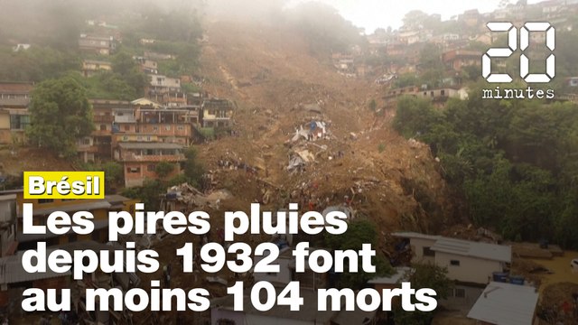 Brésil: Les pires pluies depuis 1932 font au moins 104 morts