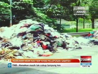 Kerajaan akan kaji SOP khas pelupusan sampah