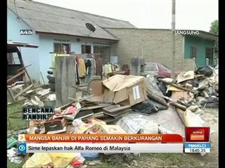 Mangsa banjir di Pahang semakin berkurangan