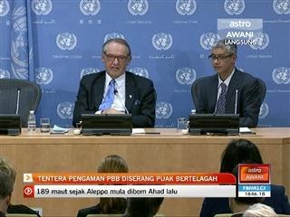 Tentera pengaman PBB diserang puak bertelagah