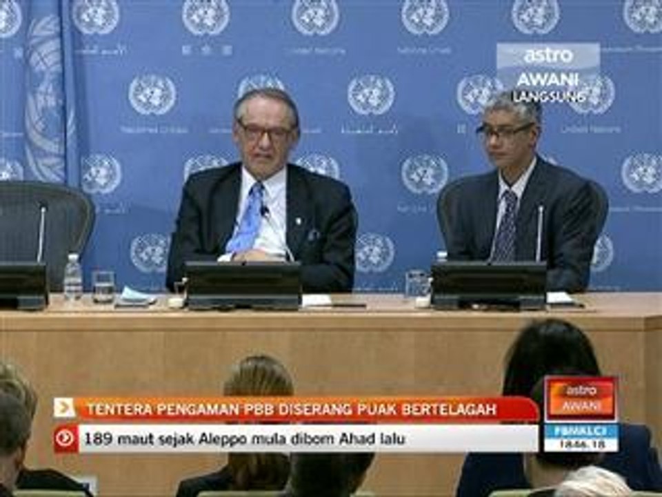 Tentera pengaman PBB diserang puak bertelagah