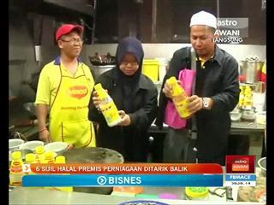 6 sijil halal premis perniagaan ditarik balik