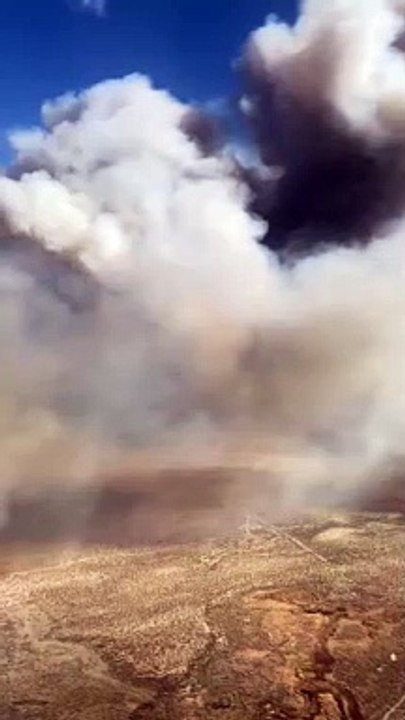 Airport Fire in Bishop, CA