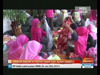 Mangsa banjir di Pantai Timur dan Johor dibantu