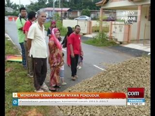 Mendapan tanah ancam nyawa penduduk