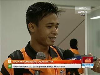 Hazwan cemerlang lakar hatrik