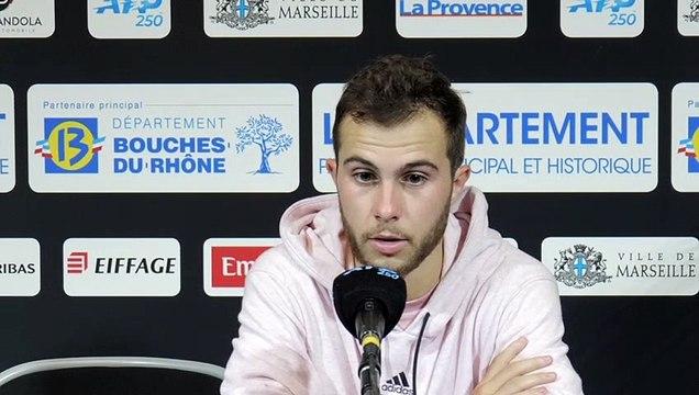 ATP - Marseille 2022 - Hugo Gaston après sa défaite contre Stefanos Tsitsipas : Ça montre que je suis assez proche de ses joueurs là mais à la fois loin !
