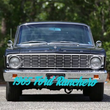 1965 Ford Ranchero . Classic cars