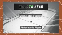 Washington Capitals At Philadelphia Flyers: Moneyline