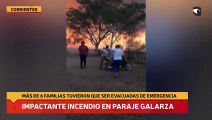 Impactante incendio en paraje Galarza
