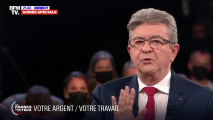 "Ma politique est bonne pour les entreprises": Jean-Luc Mélenchon veut un Smic à 1400 euros nets