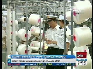 Eksport China capai tahap tertinggi pada Novmber