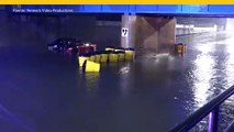 Fuertes lluvias en Chicago causaron graves problemas este jueves por la mañana.