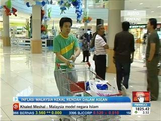 Inflasi Malaysia kekal rendah dalam Asean