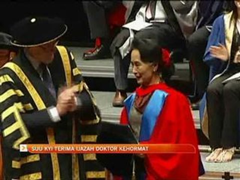 Suu Kyi terima Ijazah Doktor Kehormat