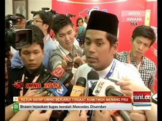 Ketua sayap UMNO berjanji tingkat komitmen menang PRU