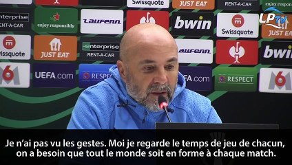 La réponse de Sampaoli au geste d'humeur de Milik