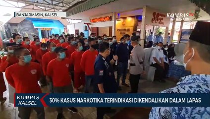 Descargar video: BNNP Kalsel Sosialisas P4GN di Lapas Banjarmasin : Pengendalian Narkoba oleh Napi Harus Dihilangkan