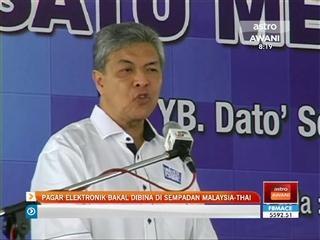 Pagar elektronik bakal dibina di sempadan Malaysia-Thai