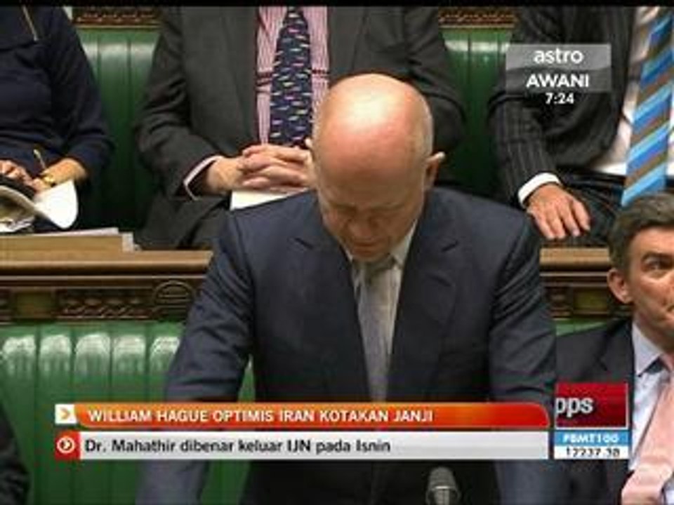 William Hague optimis Iran kotakan janji