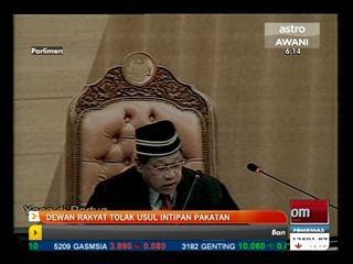 Dewan Rakyat tolak usul Pakatan berkenaan intipan